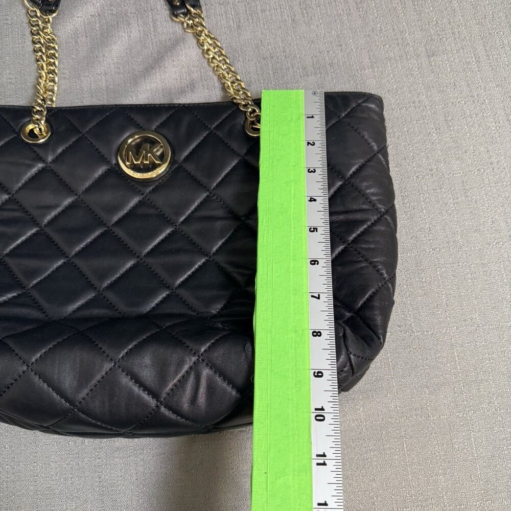 Michael Kors Fulton  Quilted Soft Luxury Leather Tote Bag Handbag Purse Classic - Picture 15 of 16